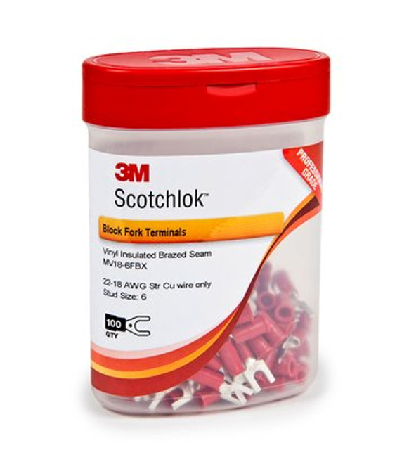 3M Scotchlok MV18-6FBX, Block Fork Terminals