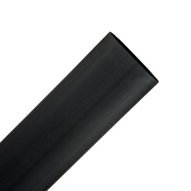 3M Heat Shrink Thin-Wall Flexible Polyolefin Adhesive-Lined Tubing, EPS-300, black, 1 1/2 in x 48in