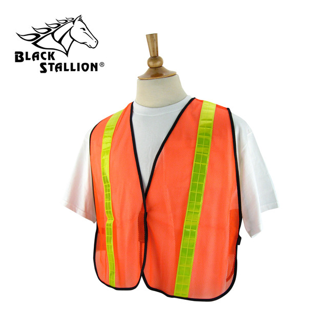 Black Stallion ECONOMY MESH - HOOK and LOOP FRONTSAFETY VEST