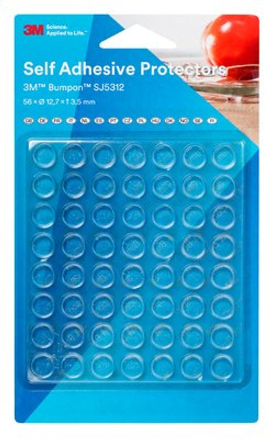 3M Bumpon SJ-5312, transparent, 56 pcs per blister pack