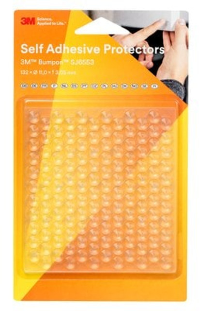 3M Bumpon SJ-6553, transparent, 132 pcs per blister pack