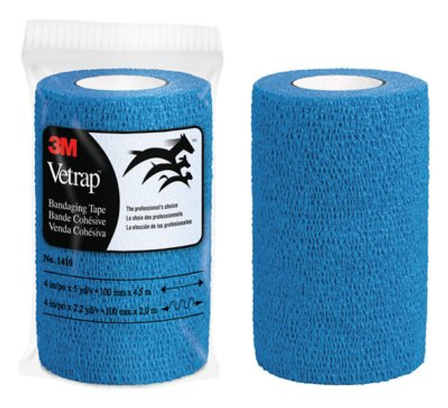 1410B Vetrap Bandaging Tape 4 inch Blue