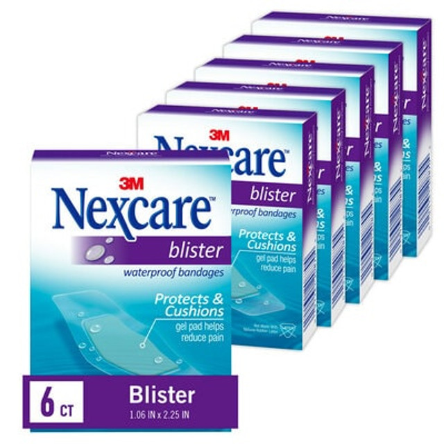 Nexcare Blister Waterproof Bandages 6 ct