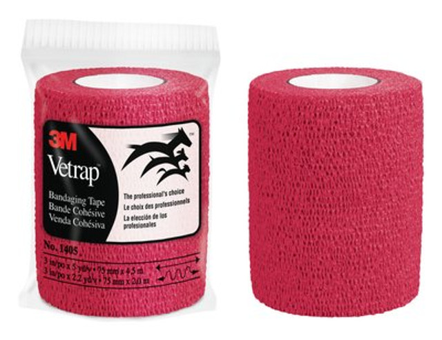 1405R Vetrap Bandaging Tape 3 inch Red