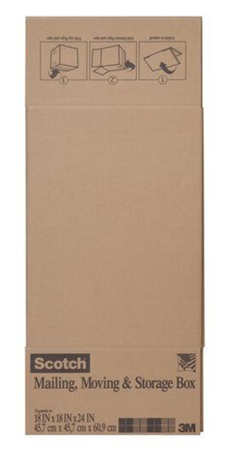 Scotch Folded Box, 8018.24FB, 18 in x 18 in x 24 in Folded Box 97333