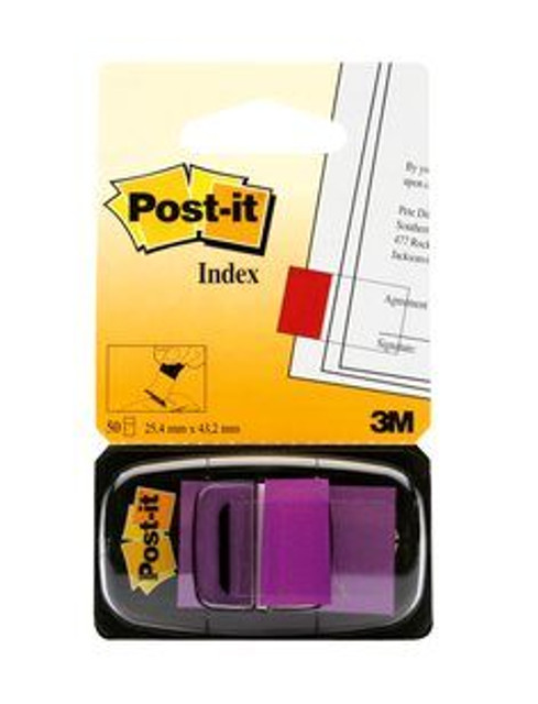 Post-it Flags 680-8 (36) 1 in x 1.7 in (25,4 mm x 43,2 mm) Purple 50flags/pd 36pds/cs 66741