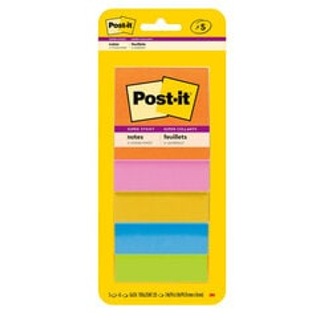 Post-it Notes 3321-5SSAU, 3 in x 3 in (76 mm x 76 mm), Rio de JaneiroCollection, 5 Pads/Pack , 45 Sheets/Pad 99153