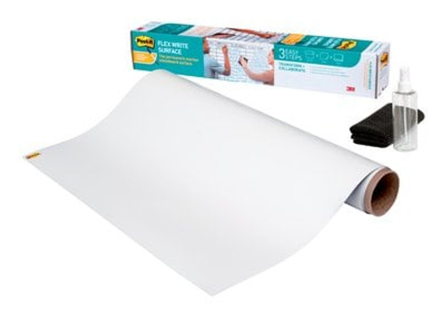 Post-it® Flex Write Surface, 3ft x 2ft, White Dry Erase Whiteboard Film