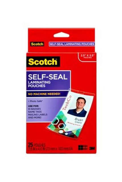LS852G Scotch Self-Seal Laminating Pouches