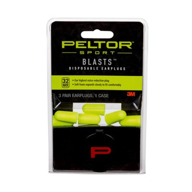 Peltor Sport Blasts Disposable Earplugs 97080-10C