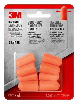 3M Disposable Earplugs 92077H7-DC 92077 | Hearing Protection
