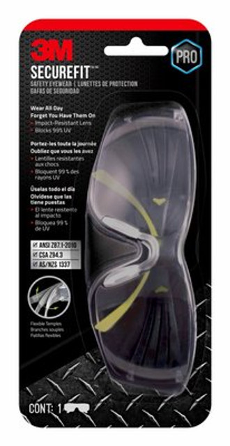 SecureFit 400 Clear Eye Protection SF400C-WV-6-PS SecureFit 400 Clear Eye Protection SF400C-WV-6-PS