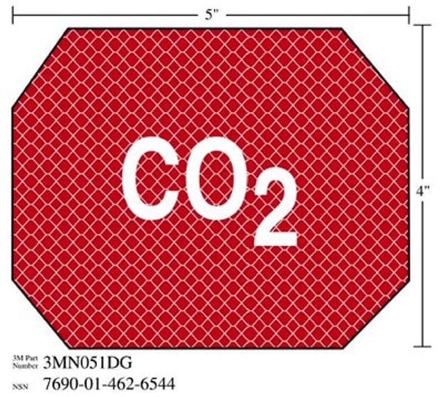 3M Diamond Grade Damage Control Sign CO2