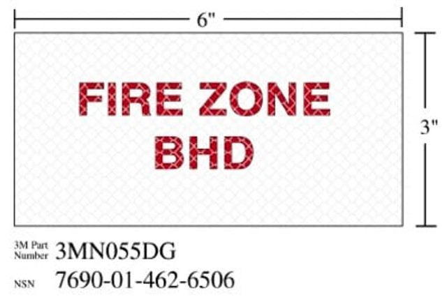 3M Diamond Grade Damage Control Sign FIR ZON BHD