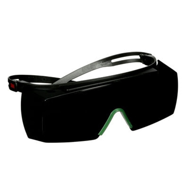 3M SecureFit 3700 Series SF3750AS-BLK, Black Temples, IR 5.0, Gray OTG lens - Version 2-Rightside