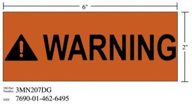 3M Diamond Grade Safety Sign WARNING