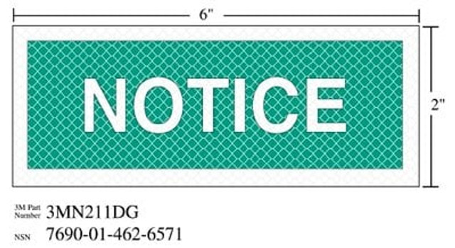 3M Diamond Grade Safety Sign NOTICE