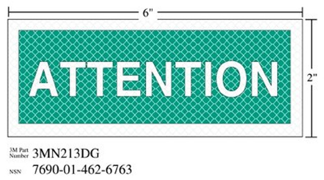 3M Diamond Grade Safety Sign ATTENTION