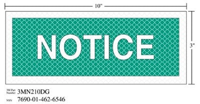 3M Diamond Grade Safety Sign NOTICE