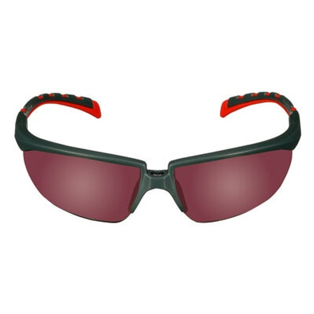 3M Solus 2000 Series  S2024AS-RED  Gray/Red Temples  Red Mirror Anti-Scratch lens