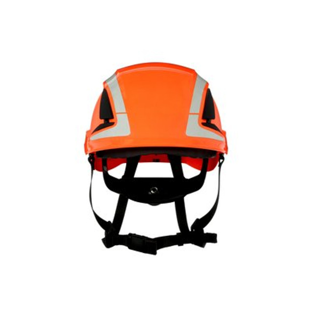 3M SecureFit Safety Helmet X5007VX-ANSI, Orange, Vented, Reflective, ANSI - Frontside
