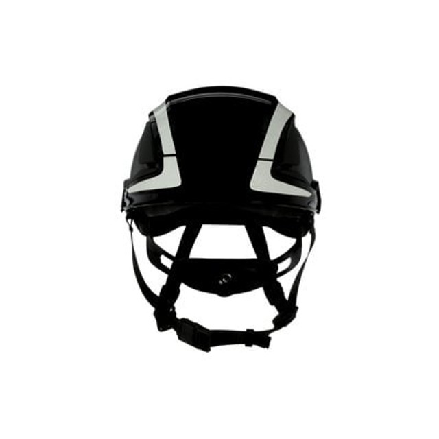 3M SecureFit Safety Helmet X5012VX-ANSI, Black, Vented, Reflective, ANSI - Frontside