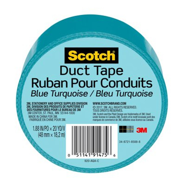 Scotch(R) Duct Tape 920-AQA-C, 1.88 in x 20 yd (48 mm x 18,2 m)