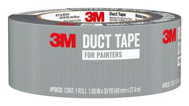 3M P0030 Basic Painters Duct Tape, 1.88 in x 30 yd (48 mm x 27,4 m), 24 rolls/case