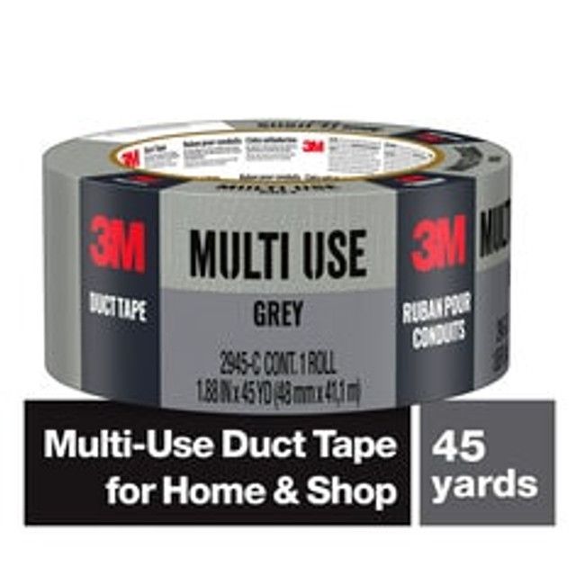 3M Multi-Use Duct Tape 2945-C, 1.88 in x 45 yd (48.0 mm x 41.1 m) 12rls/cs 98201