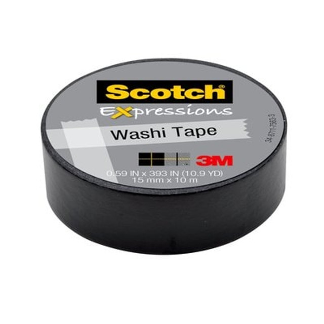 Scotch (R) Expressions Washi Tape C314-BLK