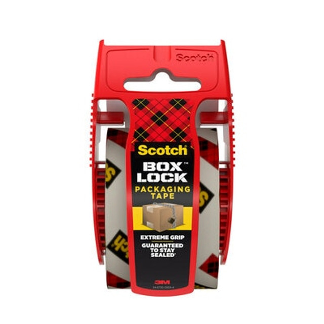 Scotch® Box Lock Packaging Tape, 1.88 in x 22.2 yd, 1/Pack