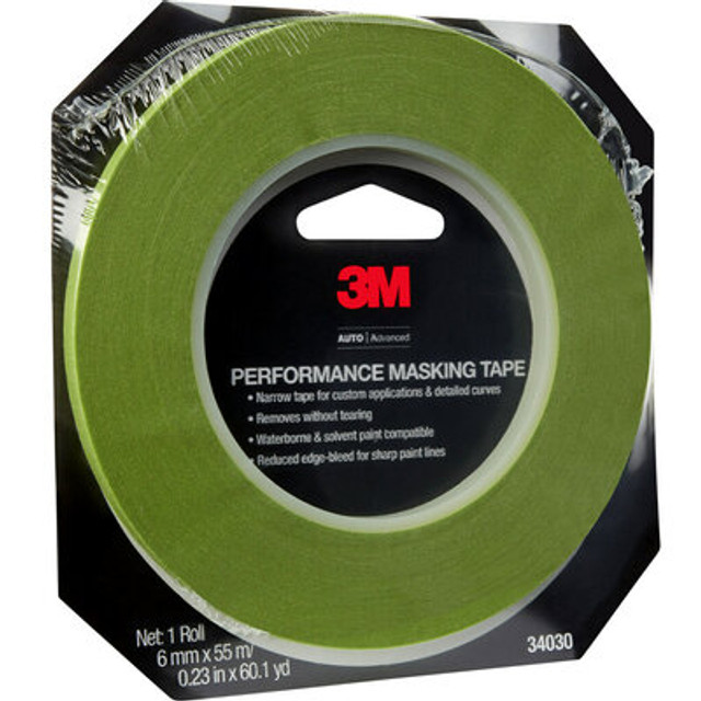3M Performance Masking Tape 34030, 6mm x 55m