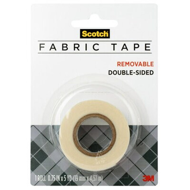 Scotch Removable Fabric Tape FTR-1-CFT, 3/4 in x 180 in