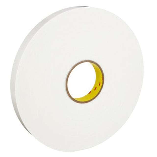 3M Double Coated Polyethylene Foam Tape 4466, White, 62 mil