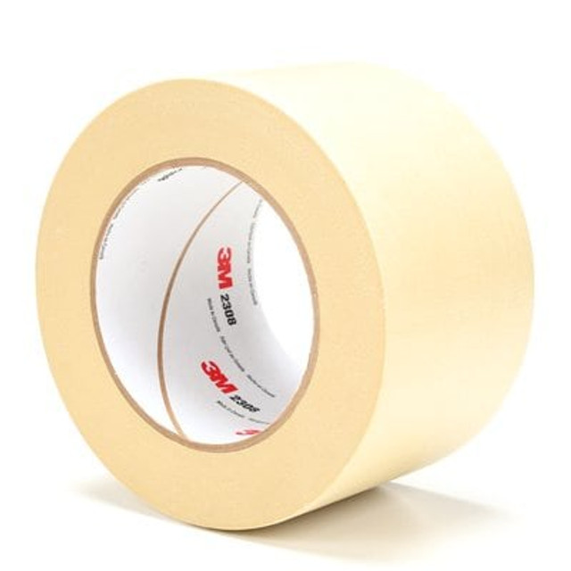 Scotch® Masking Tape 2308 Tan, 72 mm x 55 m 5.3 mil