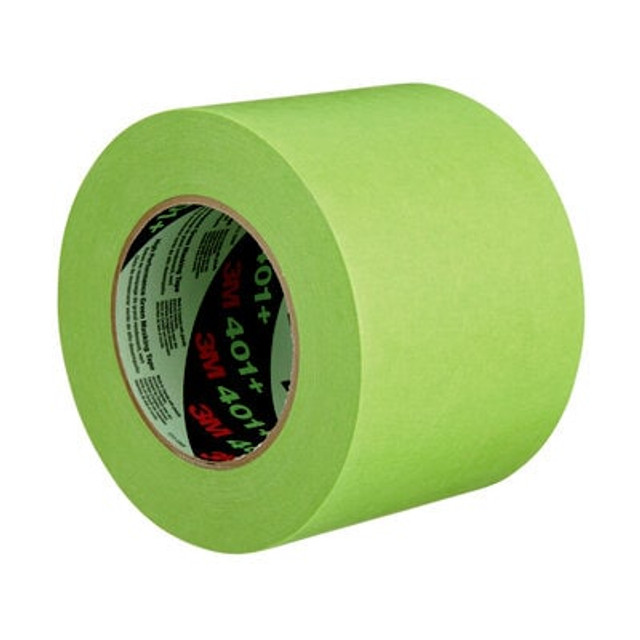 3M High Performance Green Masking Tape 401+, 96 mm x 55 m, 6.7 mil, 8 per case