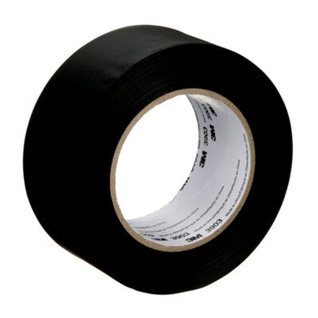 3M Vinyl Duct Tape, 3903, black, 2 in x 50 yd (50.8 mm x 45.7 m)