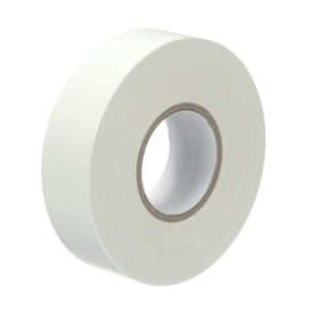 3M Selfwound PVC Tape 1506R, White , 1 in x 36 yd, 6 mil, 36 rolls percase 95436