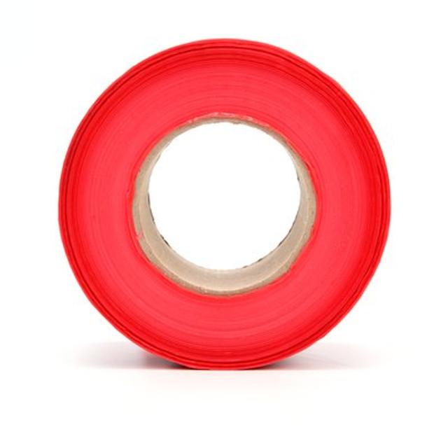 Scotch® Barricade Tape 357, DANGER, 3 in x 1000 ft, Red