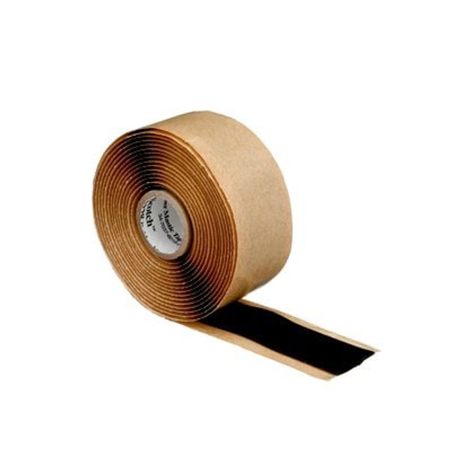 Scotch Rubber Mastic Tape, 2228 black, 65 mil (1.65 mm), 1 in x 10 ft (25 mm x 3 m)