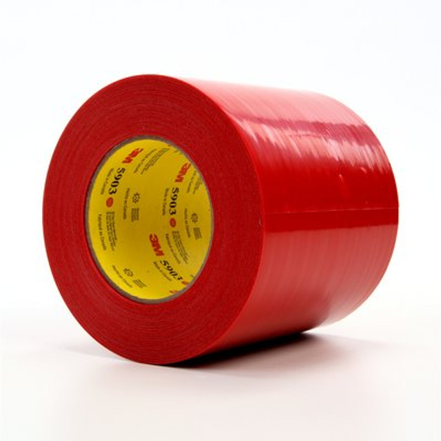 3M Outdoor Masking Poly Tape 5903 Red, 5 in x 60 yd 7.5 mil
