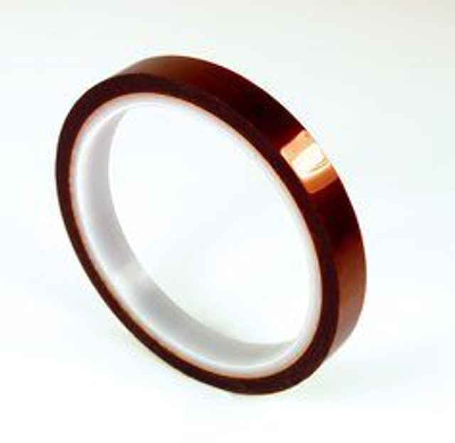 3M Polyimide Film Electrical Tape 92, Amber, Silicone Adhesive, 1 milfilm, 5/8 in x 36 yd (15,88 mm x 33 m), 15/Case 49268