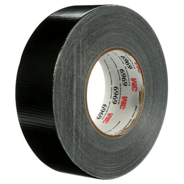 3M Extra Heavy Duty Duct Tape 6969, Black, 48 mm x 54.8 m, 10.7 mil
