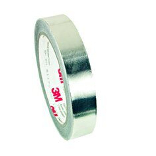 3M EMI Aluminum Foil Shielding Tape 1170, 1/2 in x 18 yd, 18 Rolls/Case 49065