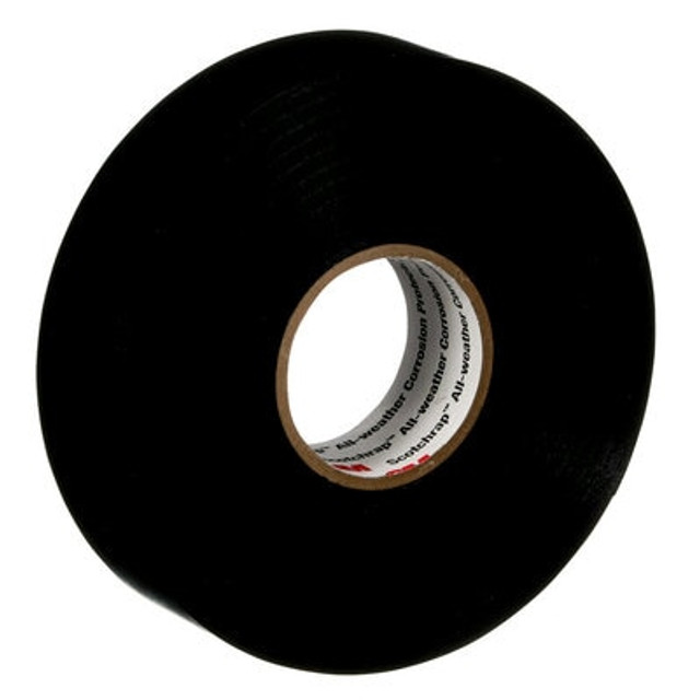 3M Scotchrap Vinyl Corrosion Protection Tape 50, 1 in x 100 ft, Unprinted, Black