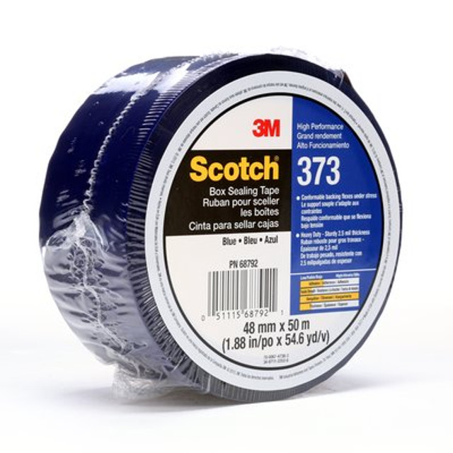 Scotch® High Performance Box Sealing Tape 373 Blue, 48 mm x 50 m