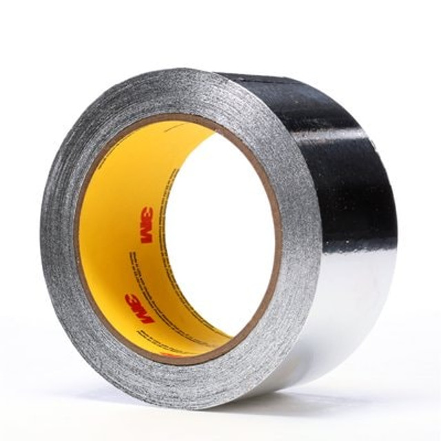 3M Aluminum Foil Tape 4380 Silver, 2 in x 55 yd 3.25 mil