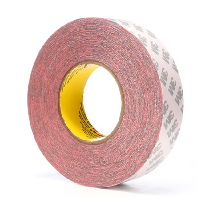 3M Double Coated Tape 469 Red, 1-1/2 in x 60 yd