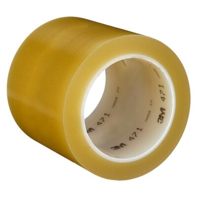 3M Vinyl Tape 471, Transparent, 5.2 mil