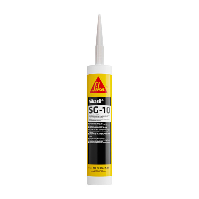 Sikasil SG-10: Fast Cure - Neutral Cure Silicone Assembly Sealant 295 ml cartridge